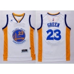 Men's Golden State Warriors #23 Draymond Green Revolution 30 Swingman 2014 New White Jersey