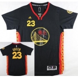 Men's Golden State Warriors #23 Draymond Green Revolution 30 Swingman 2015 Chinese Black Fashion Jersey
