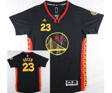 Men's Golden State Warriors #23 Draymond Green Revolution 30 Swingman 2015 Chinese Black Fashion Jersey