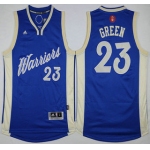 Men's Golden State Warriors #23 Draymond Green Revolution 30 Swingman 2015 Christmas Day Blue Jersey