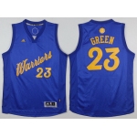 Men's Golden State Warriors #23 Draymond Green adidas Royal Blue 2016 Christmas Day Stitched NBA Swingman Jersey