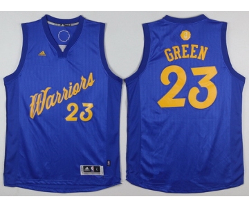 Men's Golden State Warriors #23 Draymond Green adidas Royal Blue 2016 Christmas Day Stitched NBA Swingman Jersey