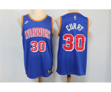 Men's Golden State Warriors #30 Stephen Curry Blue 2022 Nike City Edition Stitched Swingman Jersey