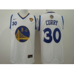 Men's Golden State Warriors #30 Stephen Curry Chinese White Nike Authentic Jersey