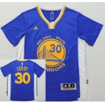 Men's Golden State Warriors #30 Stephen Curry Revolution 30 Swingman 2014 New Blue Short-Sleeved Jersey