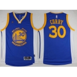 Men's Golden State Warriors #30 Stephen Curry Revolution 30 Swingman Blue Championship Fashion Jersey