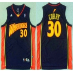 Men's Golden State Warriors #30 Stephen Curry Rookie Navy Blue Swingman Jersey