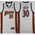 Men's Golden State Warriors #30 Stephen Curry Rookie White Swingman Jersey