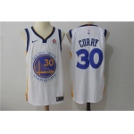 Men's Golden State Warriors #30 Stephen Curry White 2017-2018 Nike Swingman Stitched NBA Jersey