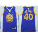 Men's Golden State Warriors #40 Harrison Barnes Revolution 30 Swingman 2014 New Blue Jersey