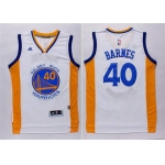 Men's Golden State Warriors #40 Harrison Barnes Revolution 30 Swingman 2014 New White Jersey