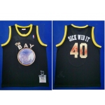 Men's Golden State Warriors #40 Sick Wid It E-40 X Limited Edition Black Jersey