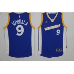 Men's Golden State Warriors #9 Andre Iguodala Blue Retro Stitched NBA 2016 adidas Revolution 30 Swingman Jersey