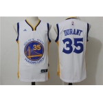 Men's Golden State Warriors Kevin Durant White Revolution 30 Swingman #35 Player adidas Home Jersey