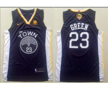 Nike Golden State Warriors #23 Draymond Green Black City Edition 2018 NBA Finals Nike Swingman Jersey