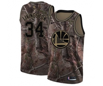 Nike Golden State Warriors #34 Shaun Livingston Camo NBA Swingman Realtree Collection Jersey