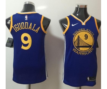 Nike Golden State Warriors #9 Andre Iguodala Blue NBA Swingman Icon Edition Jersey