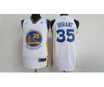 Nike NBA Golden State Warriors #35 Kevin Durant Jersey 2017-18 New Season White Jersey