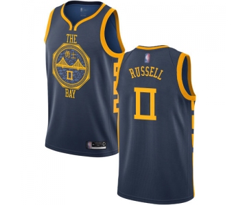 Nike Warriors #0 D'Angelo Russell Navy NBA Swingman City Edition 2018-19 Jersey