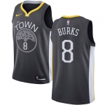 Nike Warriors #8 Alec Burks Black NBA Swingman Statement Edition Jersey