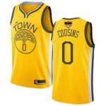 Warriors #0 DeMarcus Cousins Gold 2019 Finals Bound Basketball Swingman Earned Edition Jersey