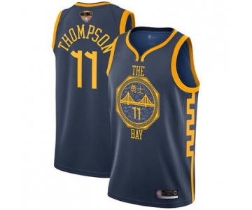 Warriors #11 Klay Thompson Navy 2019 Finals Bound Basketball Swingman City Edition 2018-19 Jersey