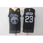 Warriors 23 Draymond Green Black Nike Swingman Jersey