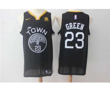 Warriors 23 Draymond Green Black Nike Swingman Jersey