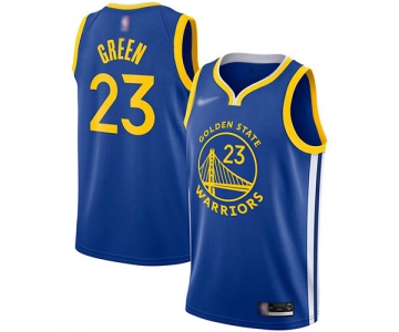 Warriors #23 Draymond Green Blue Basketball Swingman Icon Edition 2019-2020 Jersey