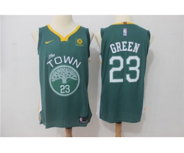 Warriors 23 Draymond Green Green The Town Nike Authentic Jersey