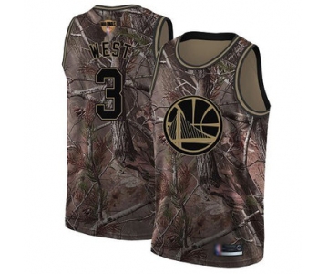 Warriors #3 David West Camo 2019 Finals Bound Basketball Swingman Realtree Collection Jersey