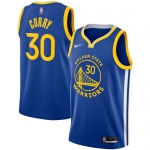 Warriors #30 Stephen Curry Blue Basketball Swingman Icon Edition 2019-2020 Jersey