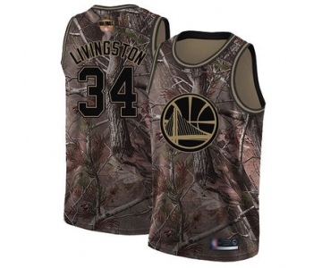 Warriors #34 Shaun Livingston Camo 2019 Finals Bound Basketball Swingman Realtree Collection Jersey