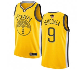 Warriors #9 Andre Iguodala Gold 2019 Finals Bound Basketball Swingman Earned Edition Jersey