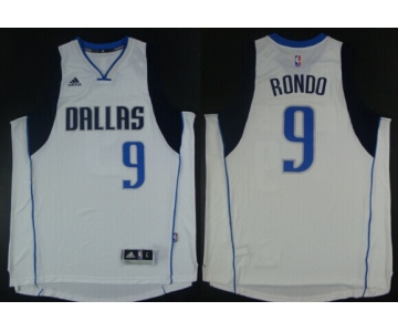 Dallas Mavericks #9 Rajon Rondo Revolution 30 Swingman 2014 New White Jersey