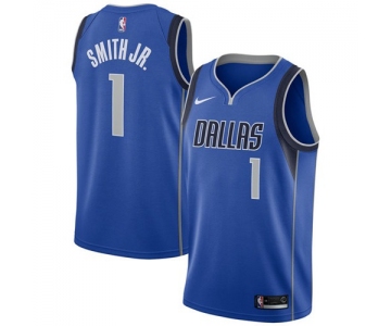 Nike Dallas Mavericks #1 Dennis Smith Jr. Royal NBA Swingman Icon Edition Jersey