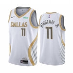 Nike Mavericks #11 Tim Hardaway Jr. White NBA Swingman 2020-21 City Edition Jersey