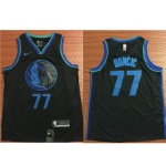 Size XXXL Nike Dallas Mavericks #77 Luka Doncic Black 2018-19 NBA Swingman City Edition Jersey