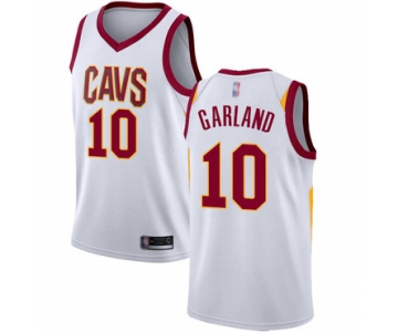 Cavaliers #10 Darius Garland White Basketball Swingman Association Edition Jersey