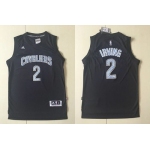 Cavaliers #2 Kyrie Irving Black Diamond Fashion Stitched NBA Jersey