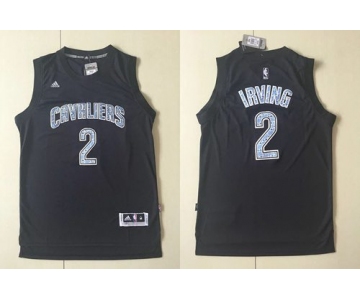 Cavaliers #2 Kyrie Irving Black Diamond Fashion Stitched NBA Jersey