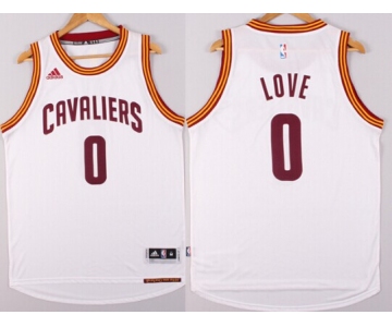 Cleveland Cavaliers #0 Kevin Love Revolution 30 Swingman 2014 New White Jersey