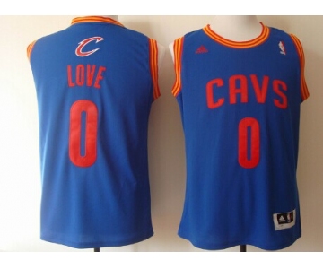 Cleveland Cavaliers #0 Kevin Love Revolution 30 Swingman Light Blue Jersey