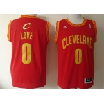 Cleveland Cavaliers #0 Kevin Love Revolution 30 Swingman Red Jersey