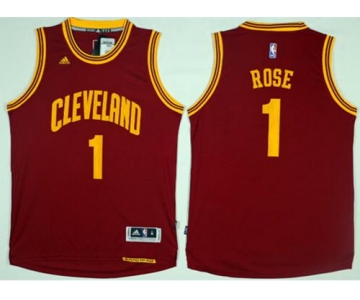 Cleveland Cavaliers #1 Derrick Rose Red Road Stitched NBA Jersey