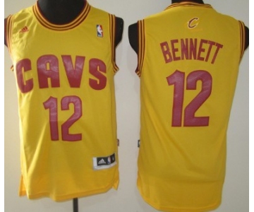 Cleveland Cavaliers #12 Anthony Bennett Revolution 30 Swingman Yellow Jersey