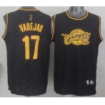 Cleveland Cavaliers #17 Anderson Varejao Revolution 30 Swingman 2014 Black With Gold Jersey