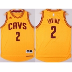 Cleveland Cavaliers #2 Kyrie Irving Revolution 30 Swingman 2014 New Yellow Jersey