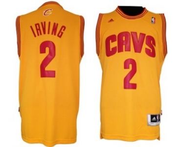 Cleveland Cavaliers #2 Kyrie Irving Revolution 30 Swingman Yellow Jersey