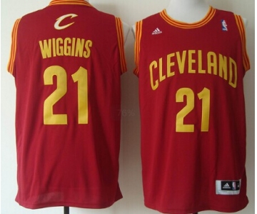 Cleveland Cavaliers #21 Andrew Wiggins Revolution 30 Swingman Red Jersey